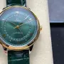 Omega De Ville 434.23.42.22.10.001 Replica - Groene Wijzerplaat Roestvrij Staal