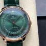 Omega De Ville 434.23.42.22.10.001 Replica - Groene Wijzerplaat Roestvrij Staal