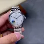 Omega De Ville 434.10.40.20.02.001 Replica - Zilveren Wijzerplaat Roestvrij Staal