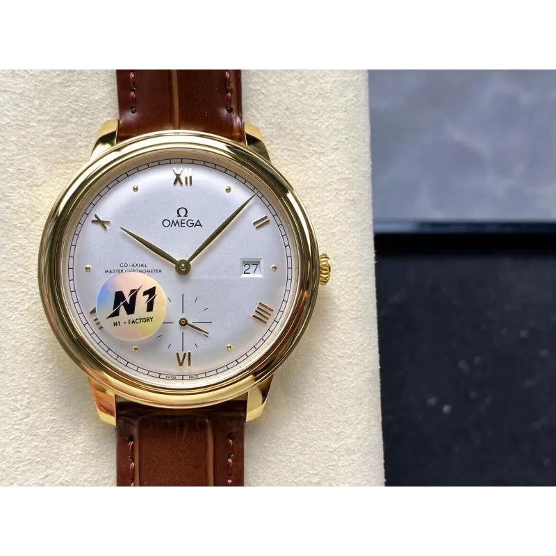Omega De Ville 434.53.41.20.02.001 Replica - Zilveren Wijzerplaat Tweekleurig