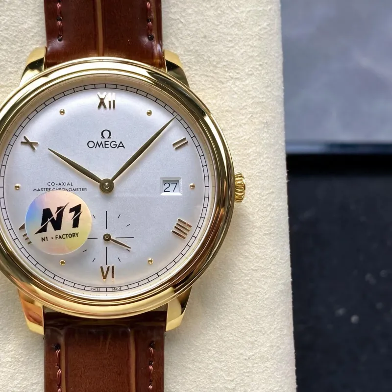 Omega De Ville 434.53.41.20.02.001 Replica - Zilveren Wijzerplaat Tweekleurig
