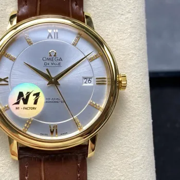 Omega De Ville 424.53.40.20.52.001 Replica - Zilveren Wijzerplaat Tweekleurig