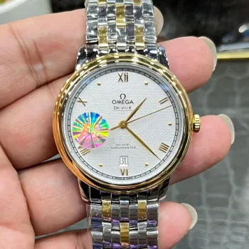Omega De Ville 424.20.40.20.02.005 Replica - Zilveren Wijzerplaat Tweekleurig
