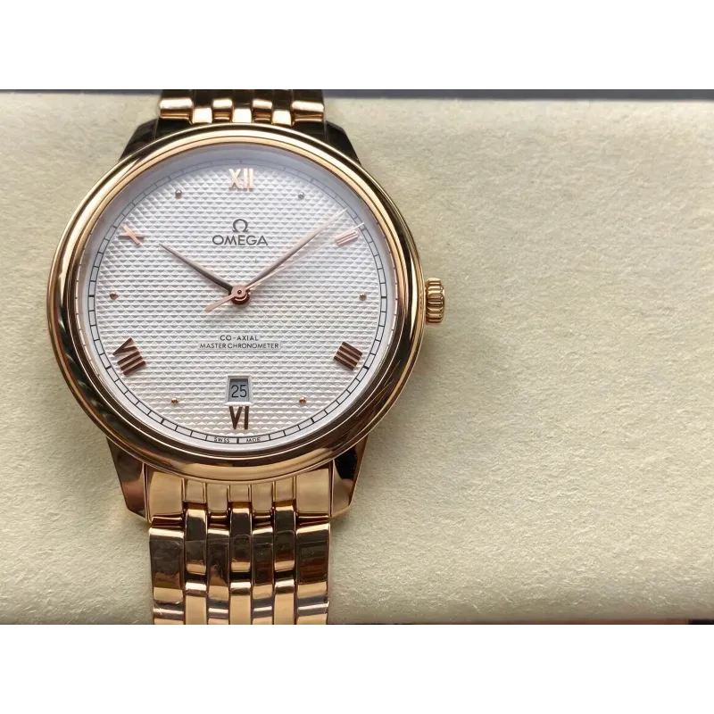 Omega De Ville 434.53.40.20.02.001 Replica - Zilveren Wijzerplaat Tweekleurig