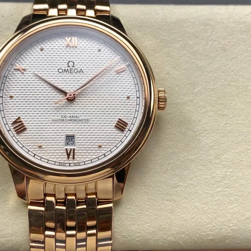 Omega De Ville 434.53.40.20.02.001 Replica - Zilveren Wijzerplaat Tweekleurig