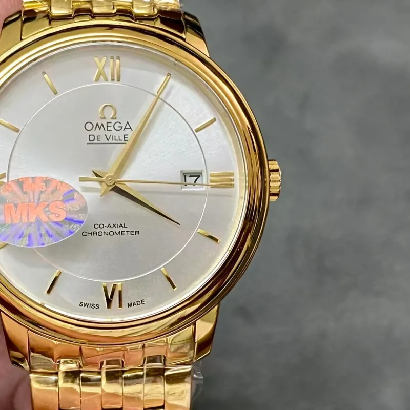 Omega De Ville 424.50.37.20.02.002 Replica - Zilveren Wijzerplaat Tweekleurig