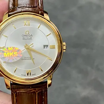 Omega De Ville 424.53.40.20.02.002 Replica - Zilveren Wijzerplaat Tweekleurig