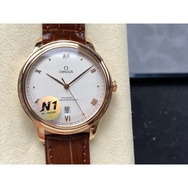 Omega De Ville 434.53.40.20.02.001 Replica - Zilveren Wijzerplaat Tweekleurig