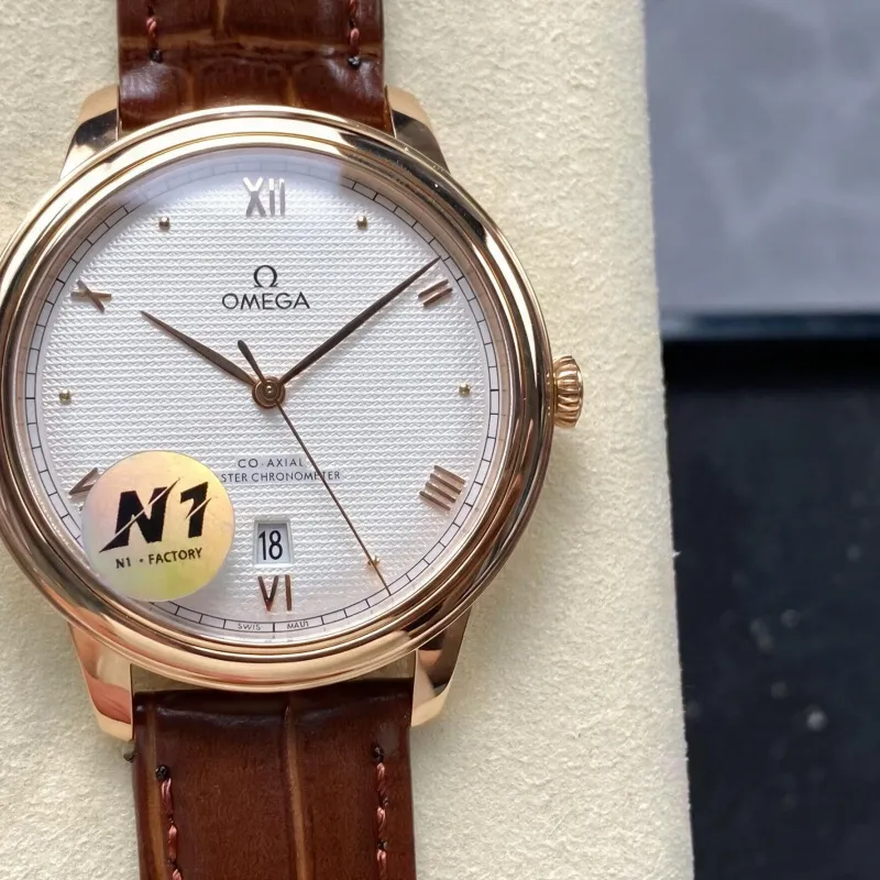 Omega De Ville 434.53.40.20.02.001 Replica - Zilveren Wijzerplaat Tweekleurig