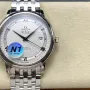 Omega De Ville 424.10.40.20.02.005 Replica - Zilveren Wijzerplaat Roestvrij Staal