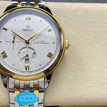 Omega De Ville 434.20.41.21.02.001 Replica - Zilveren Wijzerplaat Roestvrij Staal