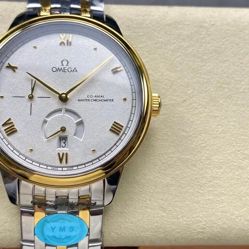 Omega De Ville 434.20.41.21.02.001 Replica - Zilveren Wijzerplaat Roestvrij Staal