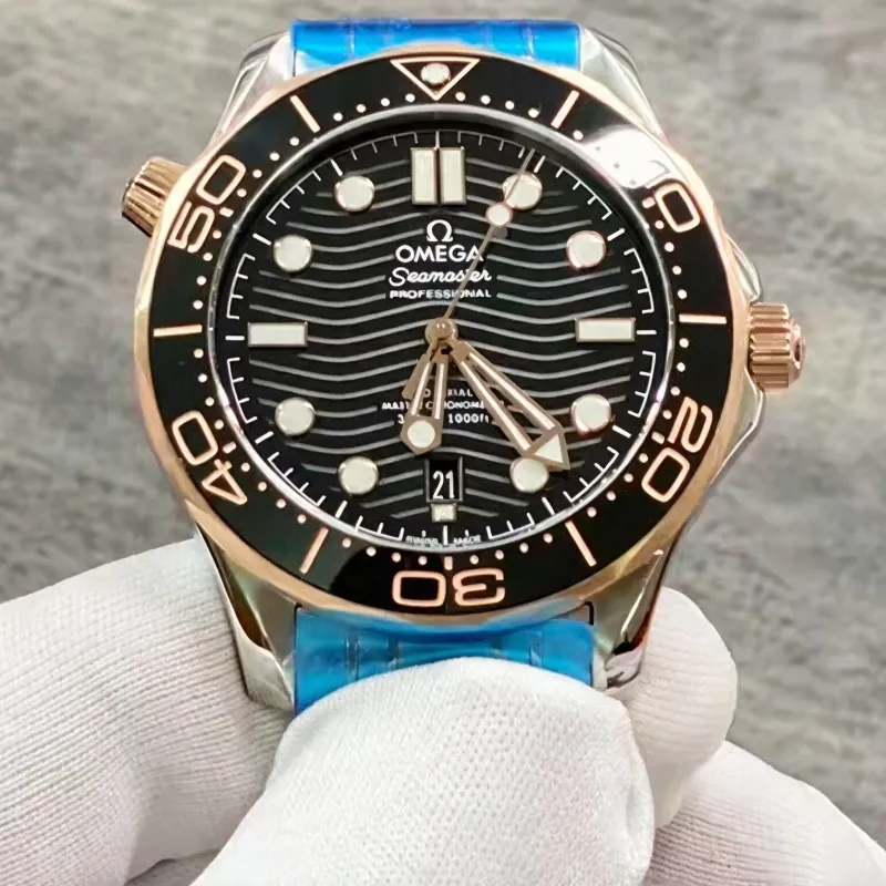 Omega Seamaster Diver 300M 210.20.42.20.01.001 Replica - Zwarte Wijzerplaat Tweekleurig