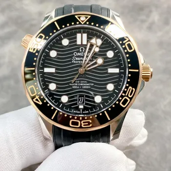 Omega Seamaster Diver 300M 210.22.42.20.01.002 Replica - Zwarte Wijzerplaat Tweekleurig
