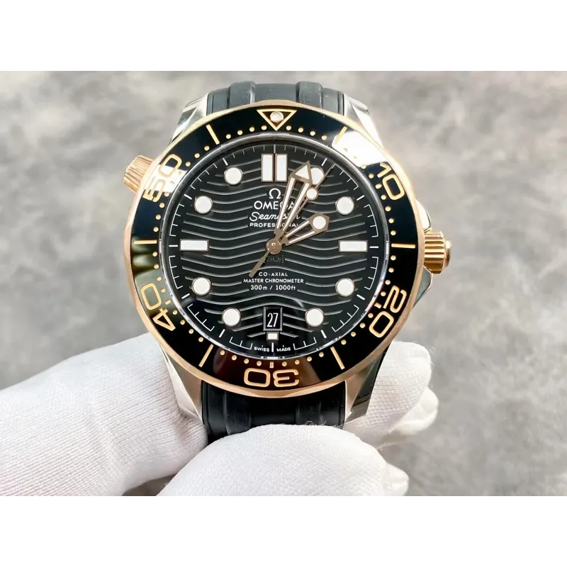 Omega Seamaster Diver 300M 210.22.42.20.01.002 Replica - Zwarte Wijzerplaat Tweekleurig