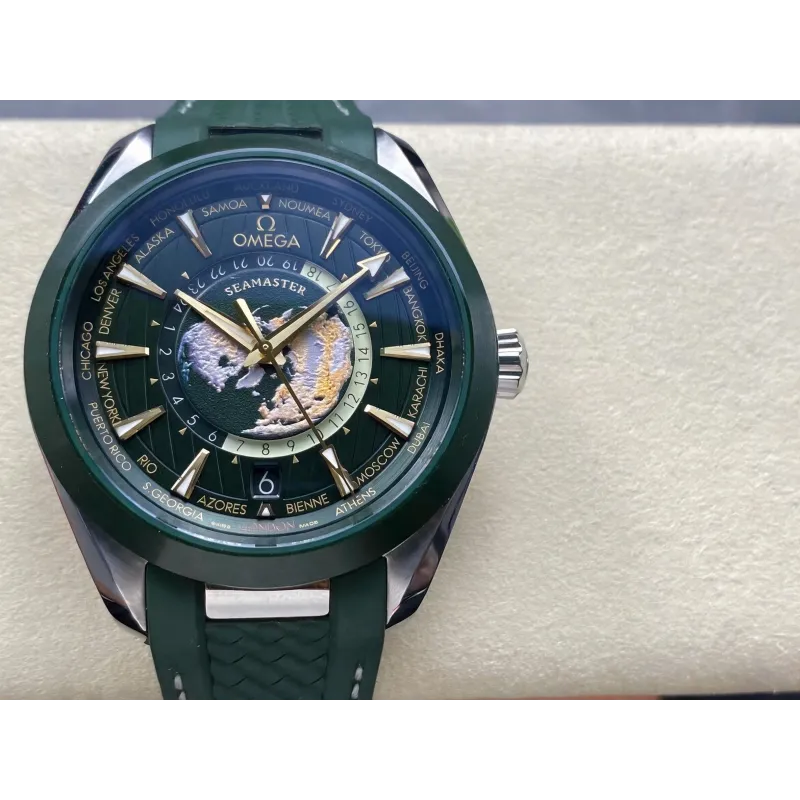 Omega Seamaster 220.32.43.22.10.001 Replica - Groene Wijzerplaat Roestvrij Staal