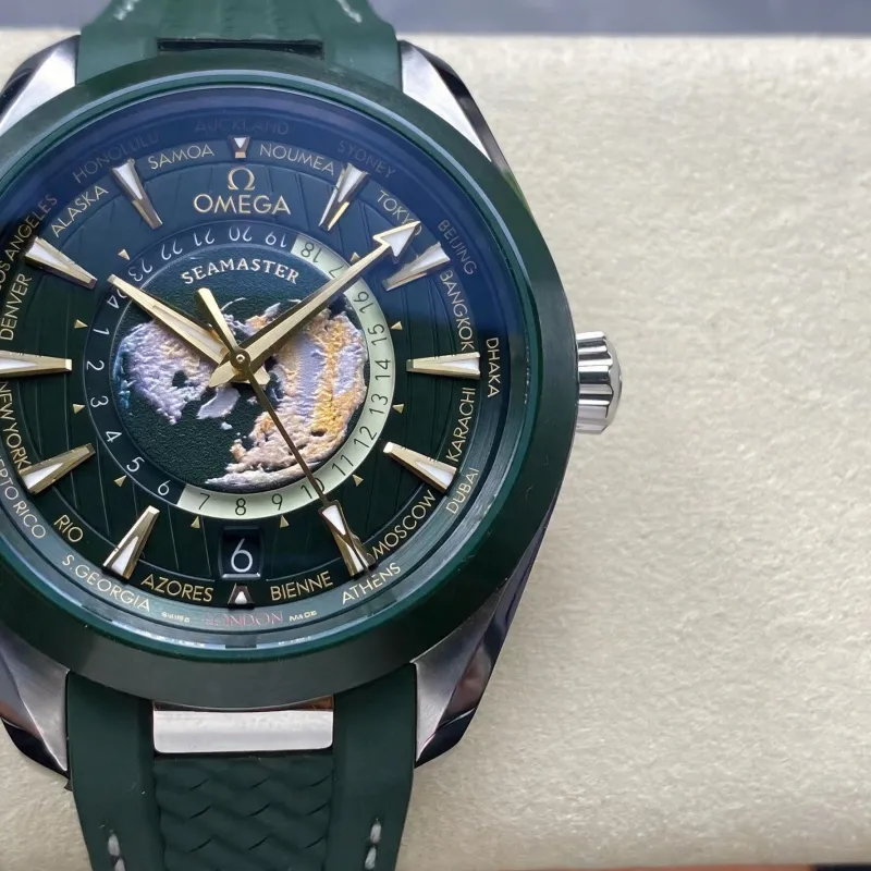 Omega Seamaster 220.32.43.22.10.001 Replica - Groene Wijzerplaat Roestvrij Staal