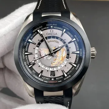 Omega Seamaster 220.92.43.22.99.001 Replica - Zwarte Wijzerplaat Titanium