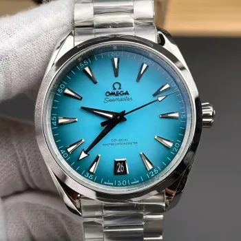Omega Seamaster 220.10.41.21.03.006 Replica - Blauwe Wijzerplaat Roestvrij Staal