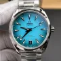 Omega Seamaster 220.10.41.21.03.006 Replica - Blauwe Wijzerplaat Roestvrij Staal