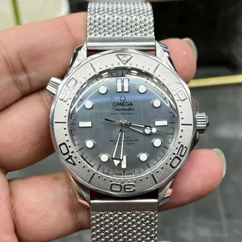 Omega Seamaster 210.30.42.20.06.002 Replica - Grijze Wijzerplaat Geribbelde Lunette