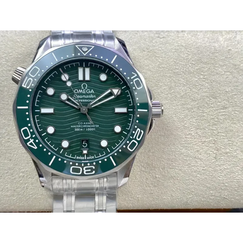Omega Seamaster Diver 300M 210.30.42.20.10.001 Replica - Groene Wijzerplaat Roestvrij Staal
