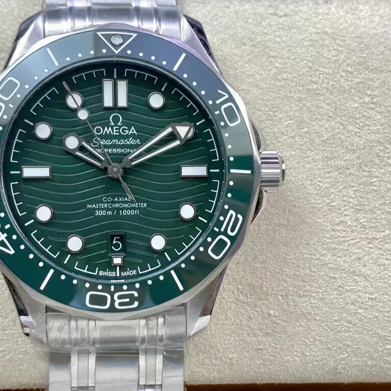 Omega Seamaster Diver 300M 210.30.42.20.10.001 Replica - Groene Wijzerplaat Roestvrij Staal