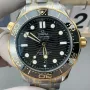 Omega Seamaster 210.20.42.20.01.002 Replica - Zwarte Wijzerplaat Geribbelde Lunette