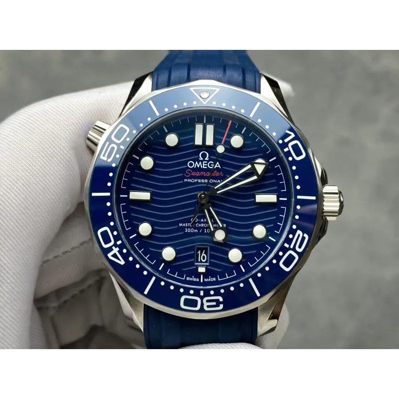 Omega Seamaster 210.32.42.20.03.001 Replica - Blauwe Wijzerplaat Roestvrij Staal