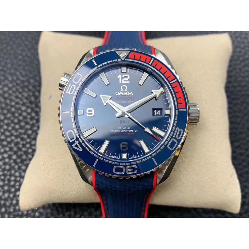 Omega Seamaster Planet Ocean PyeongChang 2018 522.32.44.21.03.001 Replica - Blauwe Wijzerplaat