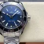 Omega Seamaster 215.30.46.21.03.001 Replica - Blauwe Wijzerplaat Geribbelde Lunette