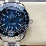 Omega Seamaster 215.30.46.21.03.002 Replica - Blauwe Wijzerplaat Geribbelde Lunette