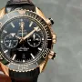 Omega Seamaster Planet Ocean 600M 215.63.46.51.01.001 Replica - Zwarte Wijzerplaat Leren Band
