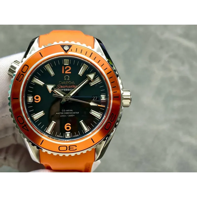 Omega Seamaster 232.32.46.21.01.001 Replica - Zwarte Wijzerplaat Geribbelde Lunette
