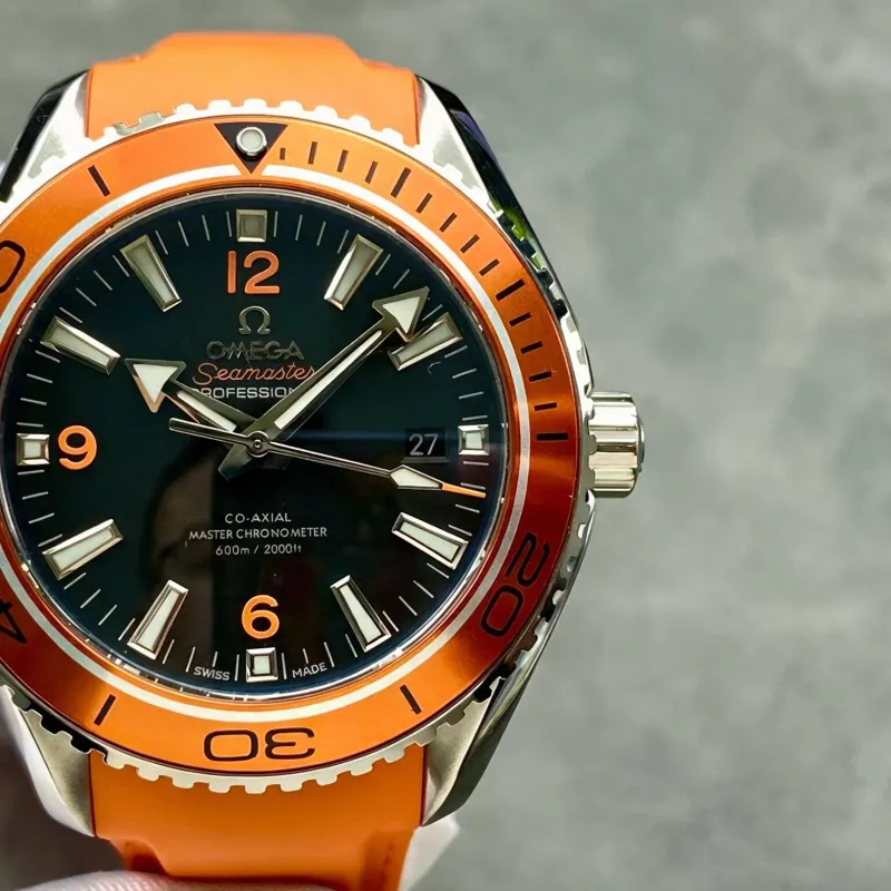Omega Seamaster 232.32.46.21.01.001 Replica - Zwarte Wijzerplaat Geribbelde Lunette