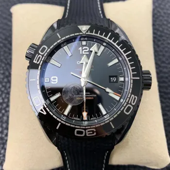 Omega Seamaster Planet Ocean 600M GMT Deep Black 215.92.46.22.01.001 Replica - Zwarte Wijzerplaat