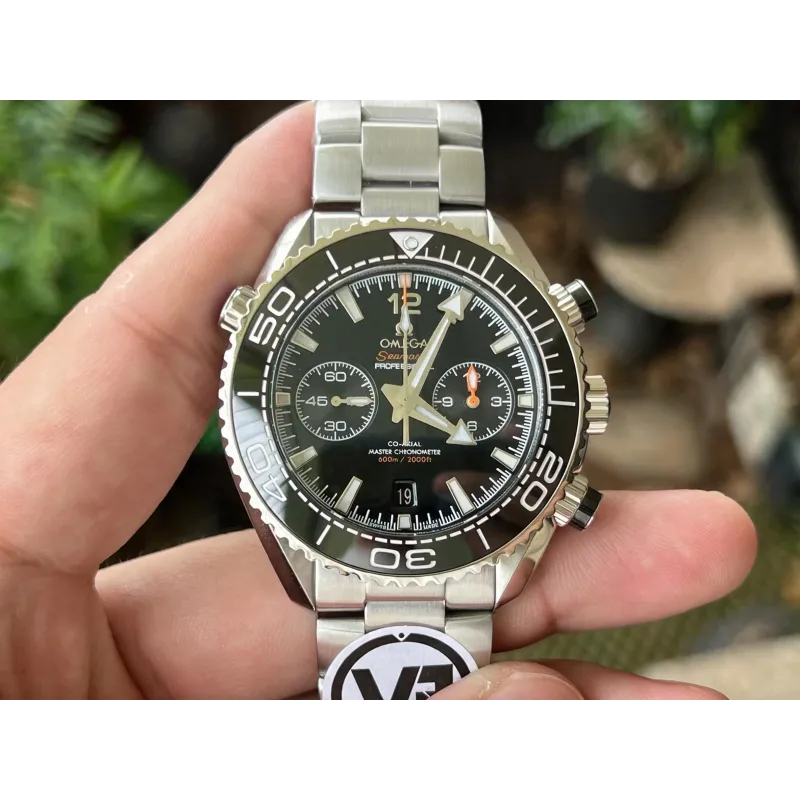 Omega Seamaster 215.30.46.51.01.001 Replica - Zwarte Wijzerplaat Geribbelde Lunette
