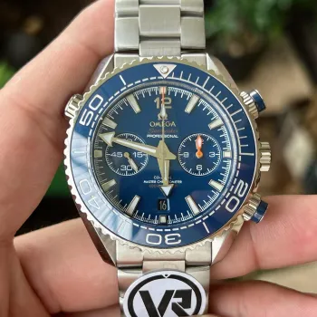 Omega Seamaster 215.30.46.51.03.001 Replica - Blauwe Wijzerplaat Geribbelde Lunette