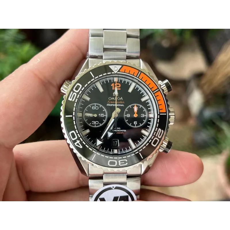 Omega Seamaster 215.30.46.51.01.002 Replica - Zwarte Wijzerplaat Geribbelde Lunette