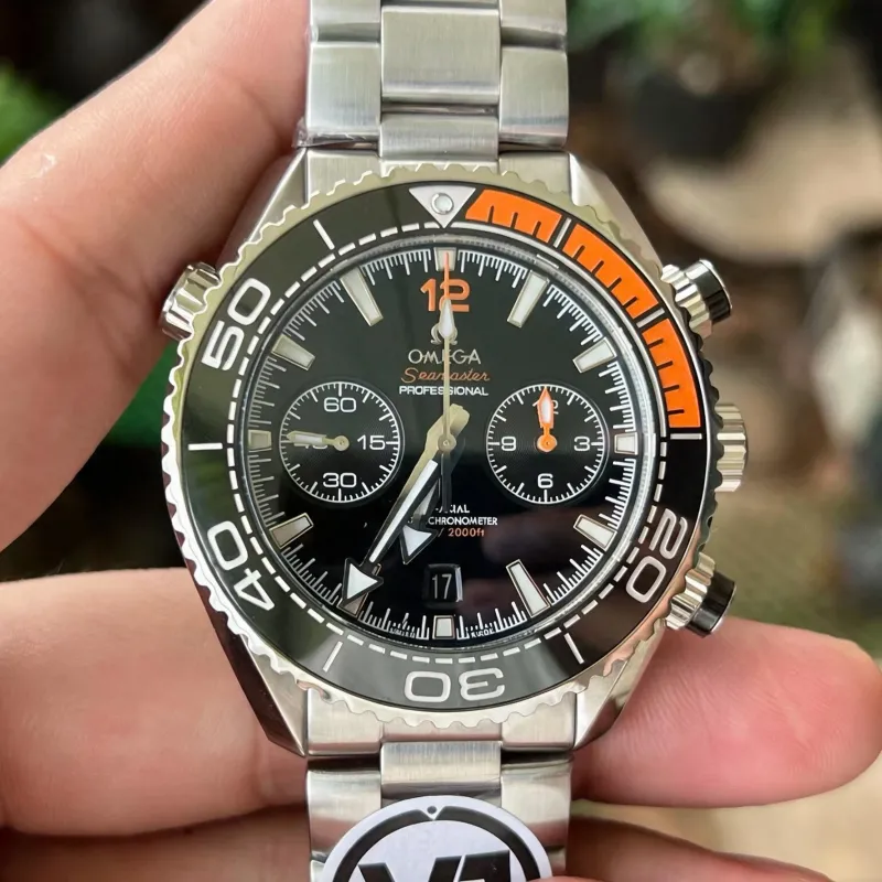 Omega Seamaster 215.30.46.51.01.002 Replica - Zwarte Wijzerplaat Geribbelde Lunette