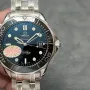 Omega Seamaster 212.30.41.20.01.003 Replica - Zwarte Wijzerplaat Geribbelde Lunette