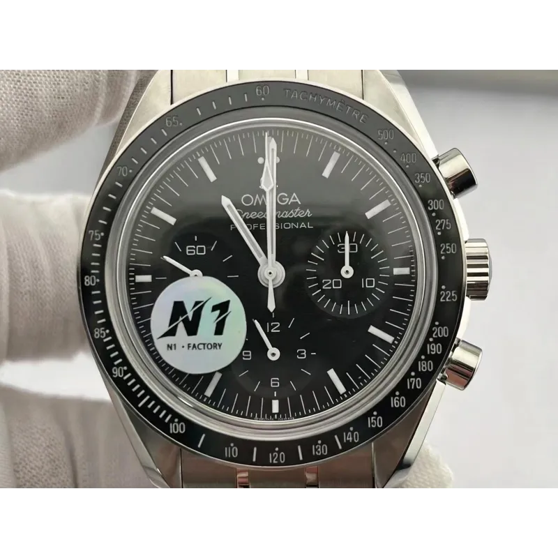 Omega Speedmaster Moonwatch Professional 310.30.42.50.01.001 Replica - Zwarte Wijzerplaat Roestvrij Staal