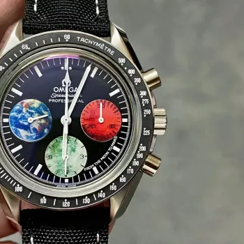 Omega Speedmaster 3577.50.00 Replica - Zwarte Wijzerplaat Roestvrij Staal