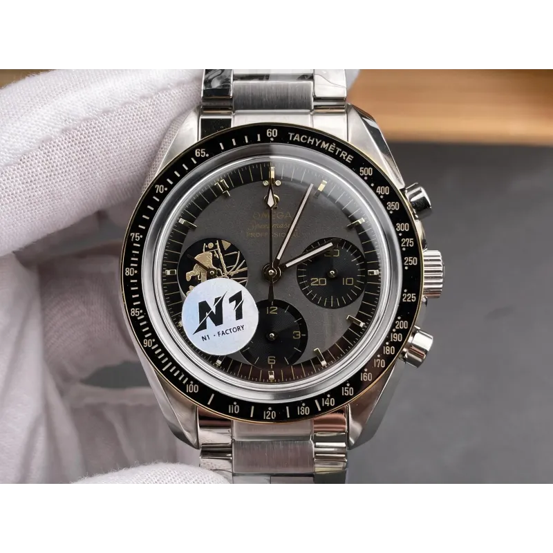 Omega Speedmaster Moonwatch Apollo 11 50th Anniversary 310.20.42.50.01.001 Replica - Zwarte Wijzerplaat Tweekleurig