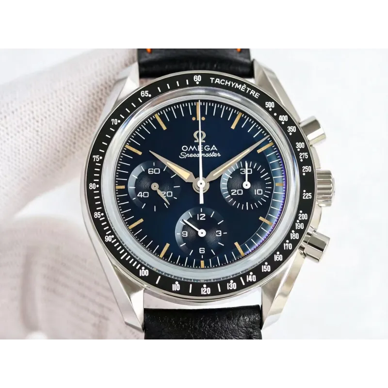 Omega Speedmaster 310.32.40.50.06.001 Replica - Blauwe Wijzerplaat Roestvrij Staal