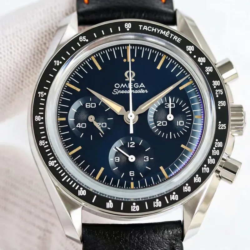 Omega Speedmaster 310.32.40.50.06.001 Replica - Blauwe Wijzerplaat Roestvrij Staal