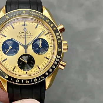 Omega Speedmaster 310.62.42.50.99.001 Replica - Gouden Wijzerplaat Tachymeter Lunette