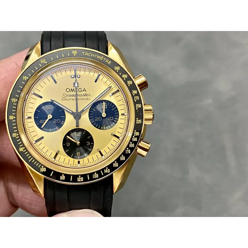 Omega Speedmaster 310.62.42.50.99.001 Replica - Gouden Wijzerplaat Tachymeter Lunette