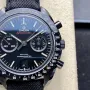 Omega Speedmaster Moonwatch Dark Side of the Moon Apollo 8 311.92.44.51.01.007 Replica - Zwarte Wijzerplaat Tachymeter Lunette