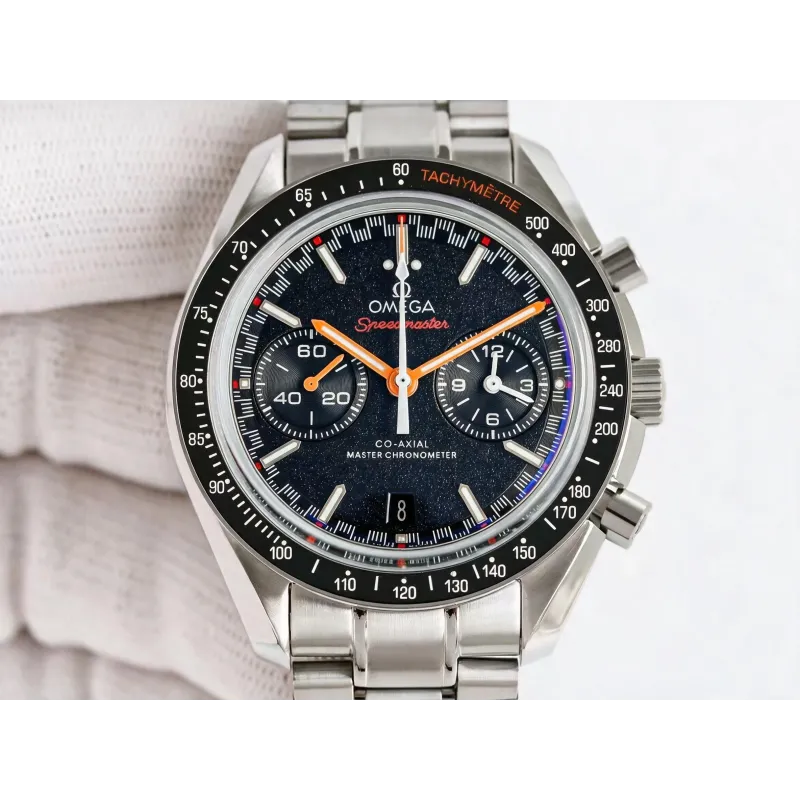 Omega Speedmaster 329.30.44.51.01.002 Replica - Zwarte Wijzerplaat Roestvrij Staal